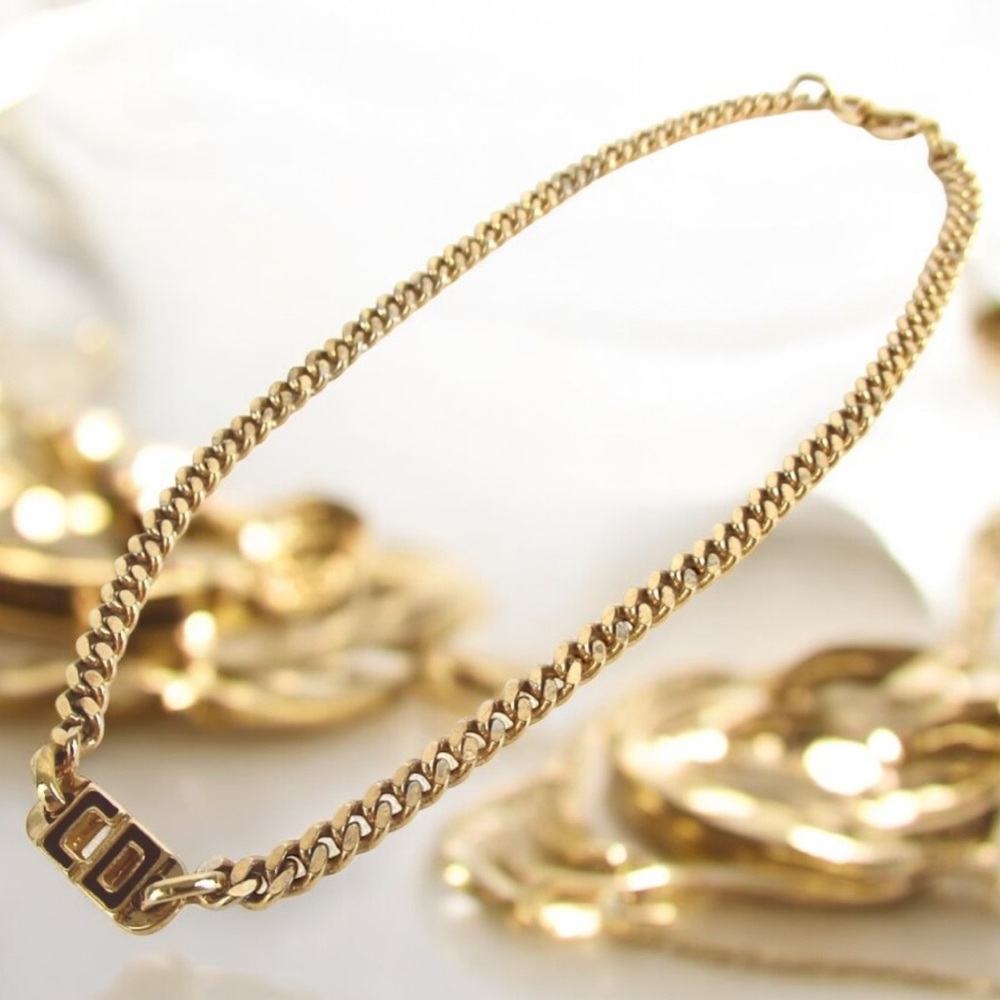 DIOR Signature Logo Chain Necklace 😍❤️